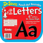 Eureka Dr. Seuss 4" Punch Out Deco Letter, Black, 651 Pack-Black