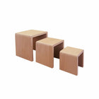 Eddie's - Petite présentoirs en bois - Naturel - Paquet de 3-Supports d'affichage