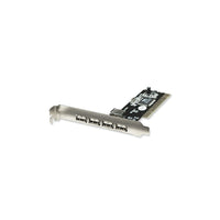 BlueDiamond 4 Ext Ports, 1 Int USB 2.0 PCI Card, (3877)-Each port supports data transfer rates of up to 480 Mbps