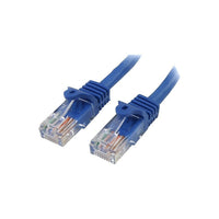 StarTech  Câble de raccordement anti-accrochage RJ45PATCH7 de catégorie 5e, 7 pi, bleu-Connecteur mâle RJ-45 aux deux extrémités pour une connectivité réseau fiable