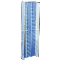 Azar Displays 44" x 14" Pegboard Powerwing Display, Blue (700350-BLU)-For use with wall pegboard or slat wall