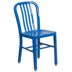Flash Furniture Blue Metal Indoor-Outdoor Chair-500 lb. Weight Capacity