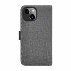 Blu Element Folio 2 in 1 iPhone 16e/15/14/13 Gravity Case - Grey-Premium hand-stitched semi-soft feel material