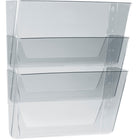 Storex Wall Files - Letter Size - Clear - 18 Pack - 6 Sets of 3-Rounded edges won't snag or tear paper