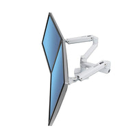 Ergotron 45-491-216 LX Dual Side-by-Side Two-Monitor Mount,  White-Dual Side-by-Side Arm