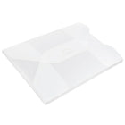 JAM Paper Plastic Portfolio with Tuck Flap Closure, Small, 4.25 x 6.25 x.25, Clear Frost, 4 Pack (1918 009g)-Dimensions: 4 1/4" x 6 1/4" x 1/4" small