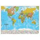 Round World Products Hemispheres World Laminated Map-Subject: Social studies