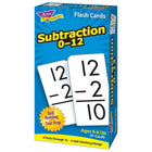 TREND enterprises Inc. Subtraction 0-12 Skill Drill Flash Cards -  91 Pack-Self-checking, with answers on card backs. Sturdy cards and storage box.