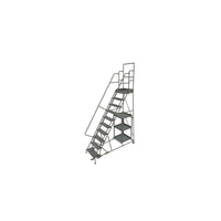 Tri-Arc – Échelle roulante pour la cueillette de marchandise, 24 x 100 po, 10 paliers, à perforations (KDSP110246)-Matériau du cadre : Acier