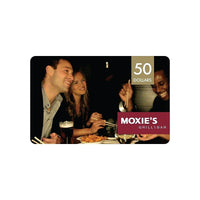 Moxie's $50 Gift Card-Air Miles cannot be collected on Gift Card purchases.