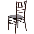 Flash Furniture HERCULES Series Wood Chiavari Chairs - Walnut - 2 Pack-Lightweight Hardwood Frame Construction