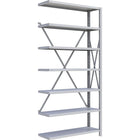Metalware RK216 Boltless Shelving Unit, 7-Shelves, 36" x 12" x 76", Light Grey-Adjustable shelving system that provides high strength, yet economical storage capacity for your needs