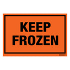 SPC Keep Frozen Label - 2" x 3" - Black on Fluorescent Red - 500 Pack-Label Description "Keep Frozen" 