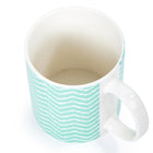 CTG Brands Can Mug Set with Zig Zag Pattern, 10 oz, Green, Yellow, Grey, 6 Pack-Material: made of high-quality durable ceramic with glazed coating