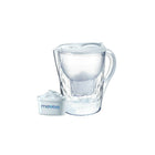 Aquavero 14-Cup Water Filtration Pitcher - Everest White-Filter Exchange Indicator: Conveniently shows when to change filter cartridge