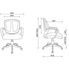 Nicer Furniture Black Mesh Black Frame Diamond Task Office Chair-Pneumatic height adjustment provides personalized comfort.  