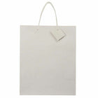 JAM Paper Gift Bags with Rope Handles - Large - 10" x 13" x 5" - White Matte - 100 Pack-Size: Large (10 x 13 x 5 inches)
