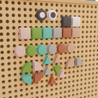 Flash Furniture Bright Beginnings Commercial Grade Pastel 256 Piece Shape Set for Modular STEAM Wall Systems-Perfect for Daycares, Preschools and Early Learning Centers