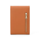 Champs RFID Blocking Smartphone Bag - Tan-Magnetic flap with pushlock closure