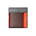 Champs Leather RFID Mag Hybrid Wallet - Brown-Slot pockets for additional storage of cards and receipts
