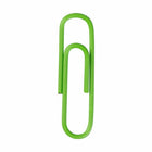JAM Paper Colored Standard 1" Paper Clips - Lime Green - 3 Packs of 100-Premium paper clips made from high quality vinyl coated steel wire