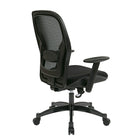 SPACE Professional Black Breathable Mesh Back Chair with Mesh Fabric Seat-2-to-1 synchro Tilt Control with Adjustable Tilt Tension