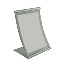 Azar Displays 11" x 8.5" Curved Counter Metal Sign Holder (300880)-Used to display graphics