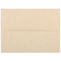 JAM Paper A2 Invitation Envelopes, 4.38 x 5.75, Parchment Brown Recycled, 100 Pack (53447g)-Brown