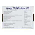 Verbatim External USB CD and DVD Writer-Dimensions: 8.26"L x 5.70"D x 1.77"H