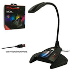 Marvo MIC-01 USB Powered 7-Colour and RGB LED Gaming Microphone, Black-USB powered