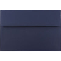 JAM Paper A8 Invitation Envelopes, 5.5 x 8.125, Navy Blue, 250 Pack (LEBA767H)-Navy blue dark base envelope