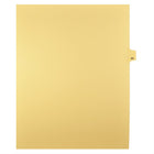 Markmaker - Intercalaires imprimes Legal, Chamois, 1/25th coupe, format lettre, sans trous, 25 tabs/PQT, 5 PQT/Boite, Numero 84-Intercalaires imprimes Legal