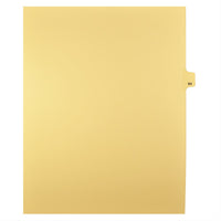 Markmaker - Intercalaires imprimes Legal, Chamois, 1/25th coupe, format lettre, sans trous, 25 tabs/PQT, 5 PQT/Boite, Numero 84-Intercalaires imprimes Legal