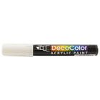 JAM Paper Marvy Uchida Acrylic Paint Marker - Chisel Tip - White-Ink is water based Acrylic Paint and goes on smooth. These versatile Paint Markers can be used to brighten up any surface or project!