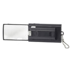 TRU RED Retractable Magnifier with LED Light - 1-1/4" x 2-1/4" - 2x Magnification - Black-Acrylic scratch resistant lens