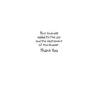 Thank You Cards, Thanks For Your Gift For Baby Shower Gift, 48 Notelet Cards-Printed on premium coated card stock