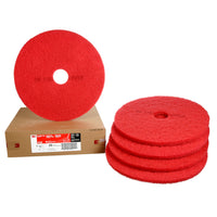 Tampon de lustrage rouge 3M, 5100, 508 mm (20 po)-Pour un récurage léger sans ternir le fini