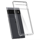 Spigen Crystal Hybrid Case for Google Pixel 6 Pro - Crystal Clear-6.84" x 0.47" x 3.25"