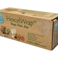 Earth Hugger HexcelWrap Paper - Kraft - 15.25" x 300'-Can be formed into any shape for a custom void fill