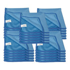 ATTAX Microfiber Cloth for Window Cleaning - Blue - 25 Pack-Microfiber