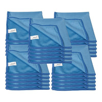 ATTAX Microfiber Cloth for Window Cleaning - Blue - 25 Pack-Microfiber