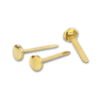 ACCO - Attaches parisiennes en laiton massif - tige de 1 1/2 po - paquet de 100-Tête et broche en laiton massif véritable