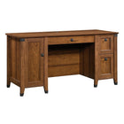 Sauder 59"W Carson Forge Desk - Washington Cherry-Two drawers feature metal runners and safety stops