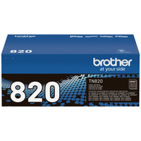 Brother TN820 Standard-Yield Black Toner Cartridge-Black toner produces sharp, professional documents
