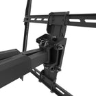 Kanto Full-Motion Metal Stud TV Wall Mount with SNAPTOGGLE Bolts for 34"-65" TVs - Black-45  of swivel in either direction, depending on screen size
