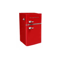 Frigidaire 3.2 cu ft 2-Door Compact Fridge - Red-Temperature control dial has 7 settings