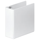 Wilson Jones Customizer ENVI Professional Single Touch 4" 3-Ring D-Ring Binder - White-Open and close rings with a single touch, no more pinched fingers