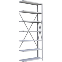 Metalware RK336 Boltless Shelving Unit, 7-Shelves, 36" x 24" x 88", Light Grey-Adjustable shelving system that provides high strength, yet economical storage capacity for your needs