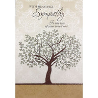 Rosedale 5-1/2" x 8" Loss Of Loved One Sympathy Greeting Cards And Envelopes, 12 Pack (17539)-Printed on premium uncoated card stock