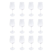 PURE Drinkware 16.9 oz. Shatterproof Plastic Wine Glasses, Pack of 12, 9 inches, Clear-Packaging: includes 12 glasses in total, perfect for dinner parties, bridal shower, and other special occasions